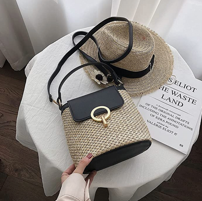 Bolso de paja Eva Chic – Natural y elegante