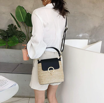 Bolso de paja Eva Chic – Natural y elegante