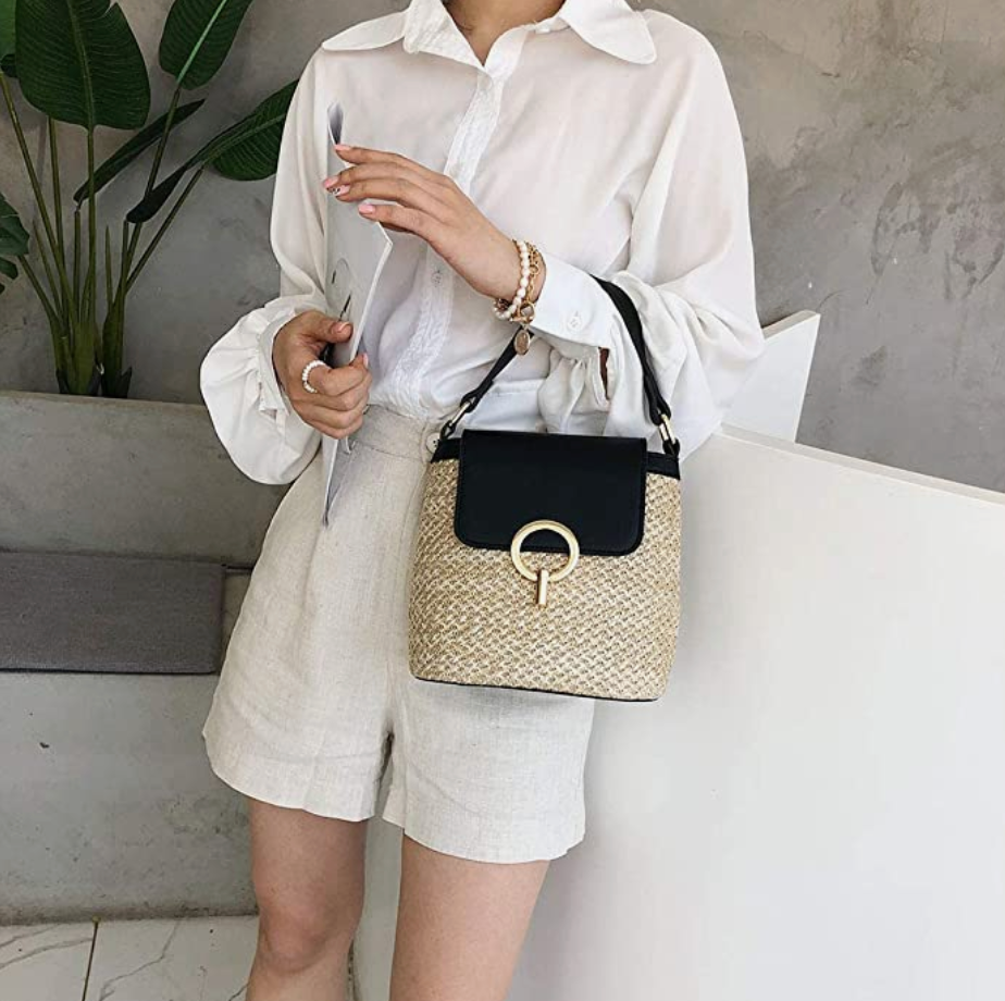 Bolso de paja Eva Chic – Natural y elegante