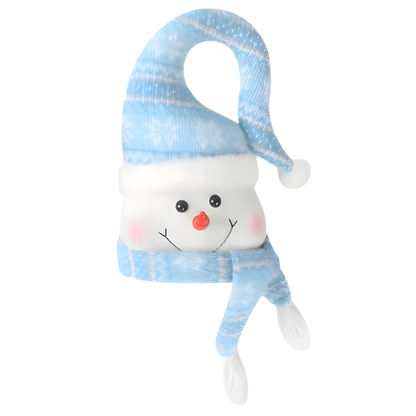 Leuchtende Schneemann-Deko für Weihnachten