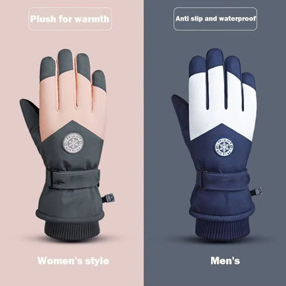 Guantes de invierno impermeables con pantalla táctil