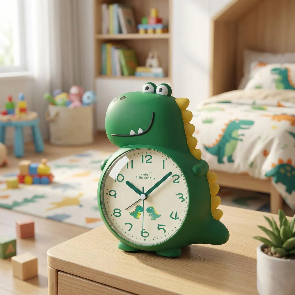 Kinderwecker im Dinosaurier-Design mit Nachtlicht