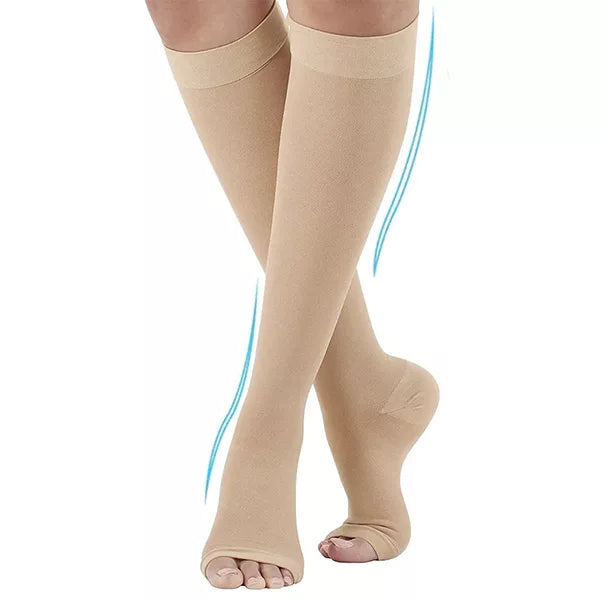 Medias de compresión para diabéticos ComfortFit: sin puntera para mayor libertad