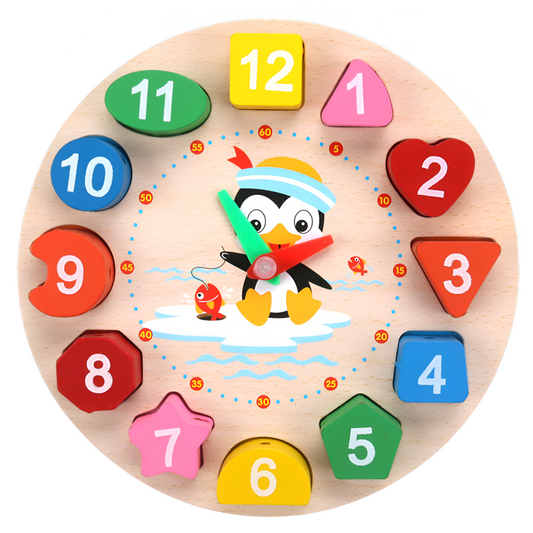TijdLeraar – Reloj de madera para el juego educativo