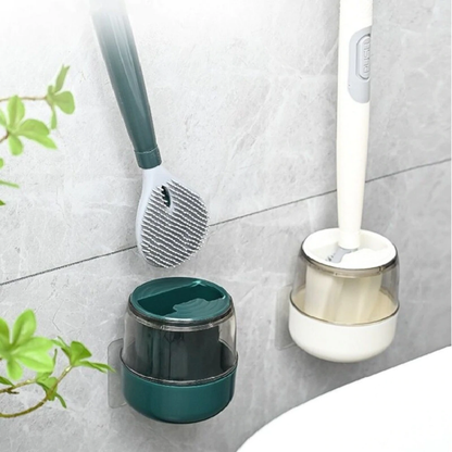 Toilettenbürste mit Reinigungsmittelspender und Halter