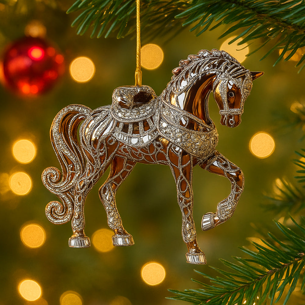 Atrelado decorativo para cavalos, para o Natal