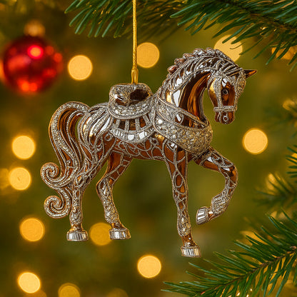 Atrelado decorativo para cavalos, para o Natal