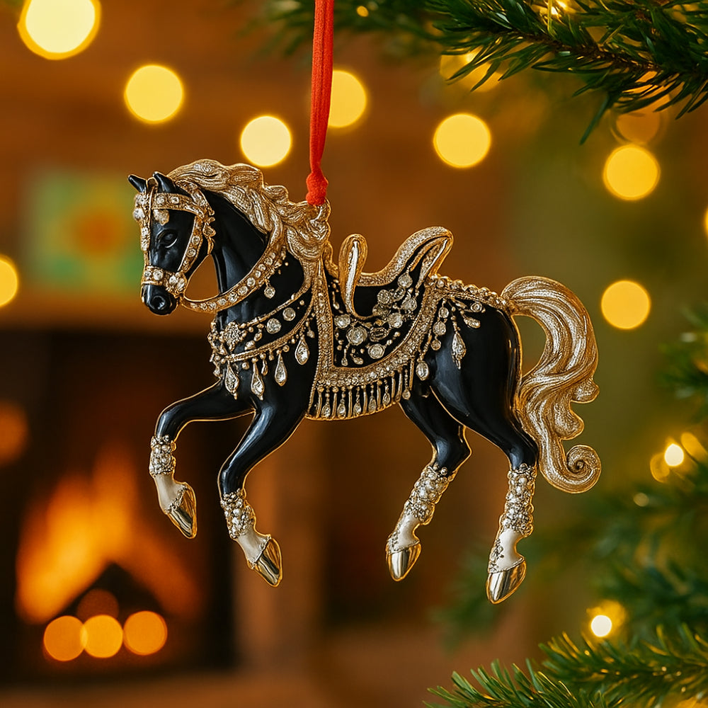 Atrelado decorativo para cavalos, para o Natal