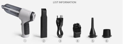 Aspirador mini sem fios UltraKracht – Compacto e super potente