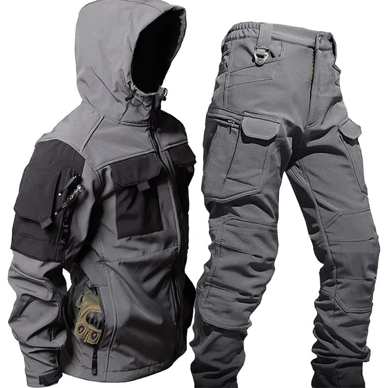 Outdoor cargo set za muškarce – Vodootporna jakna i hlače za avanture