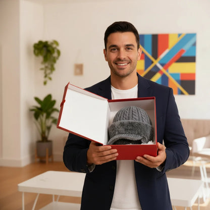 Gorro de invierno unisex con orejeras y visera