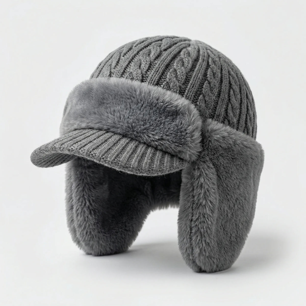 Wintermütze mit Visier und integriertem Ohrenschutz