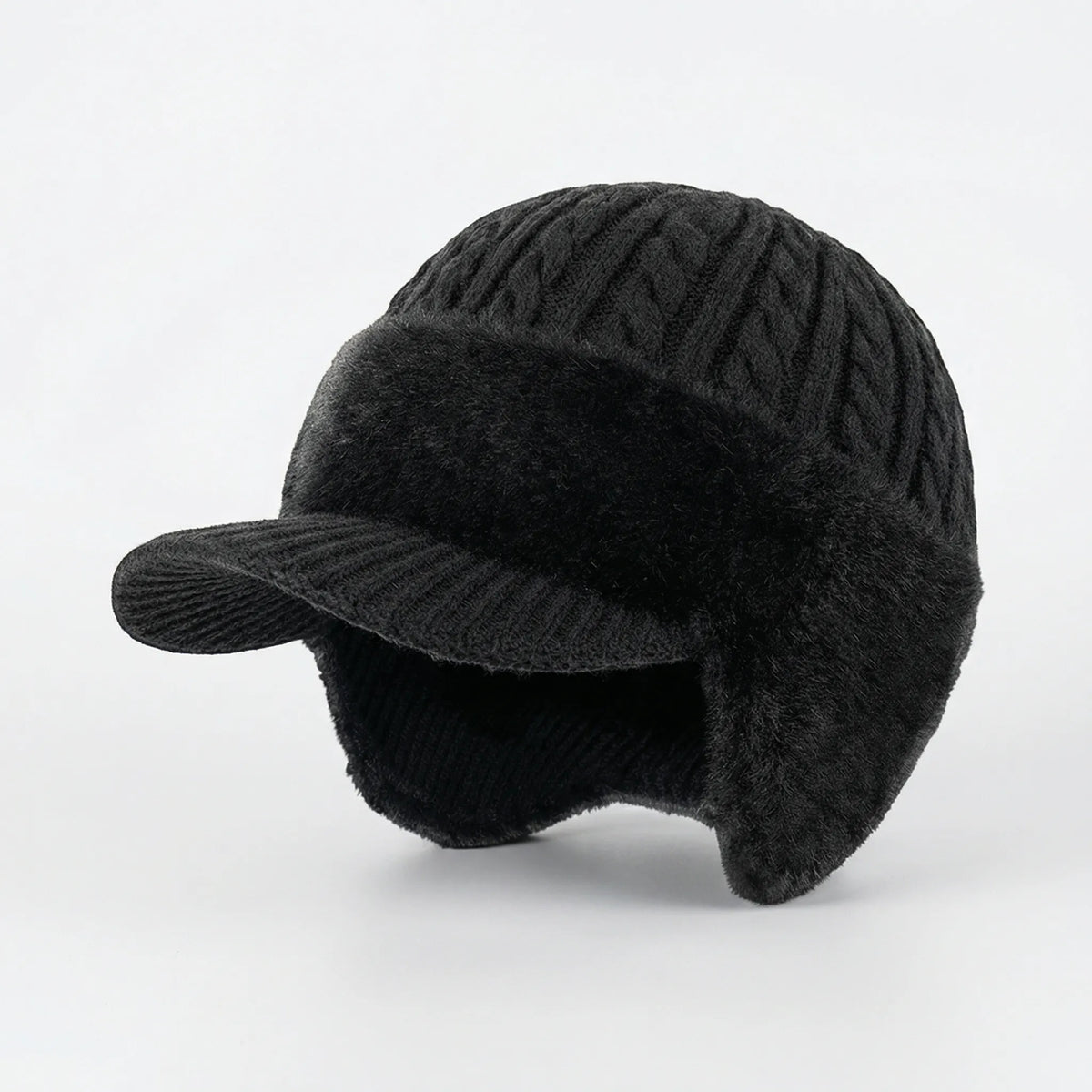 Wintermütze mit Visier und integriertem Ohrenschutz
