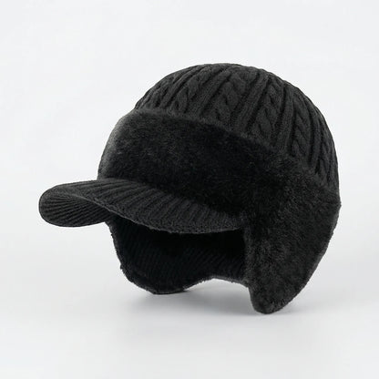 Wintermütze mit Visier und integriertem Ohrenschutz