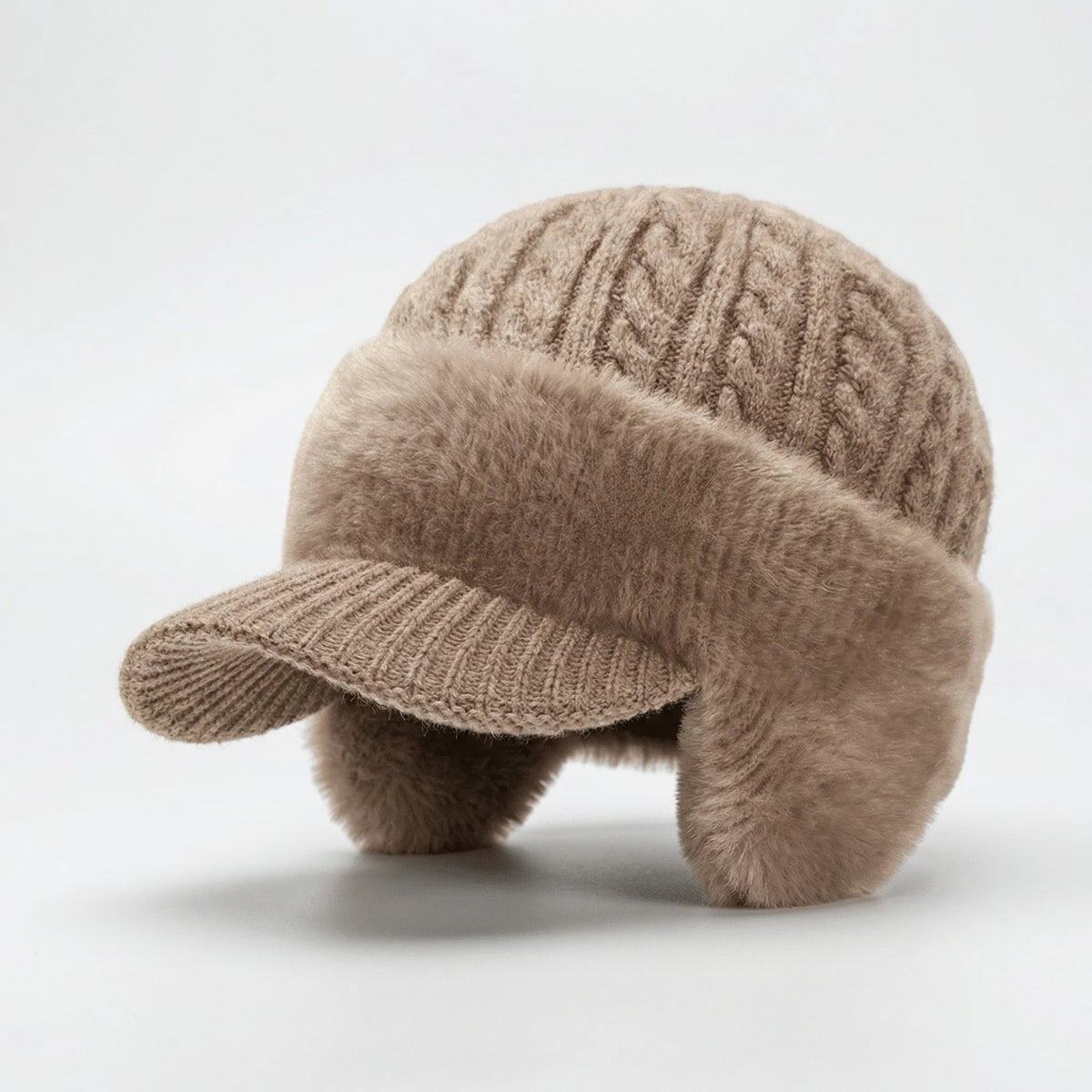 Wintermütze mit Visier und integriertem Ohrenschutz