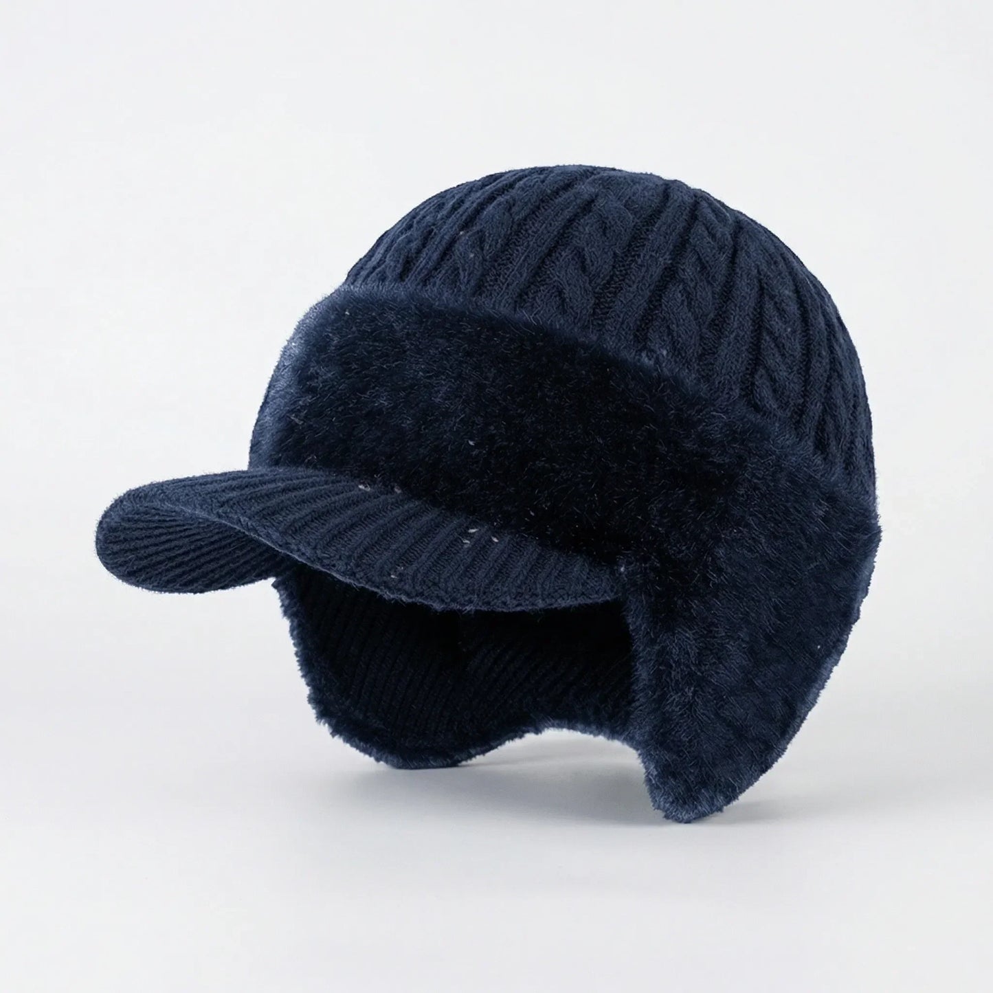 Wintermütze mit Visier und integriertem Ohrenschutz