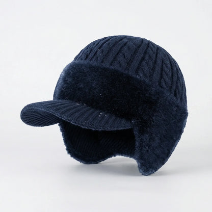 Wintermütze mit Visier und integriertem Ohrenschutz