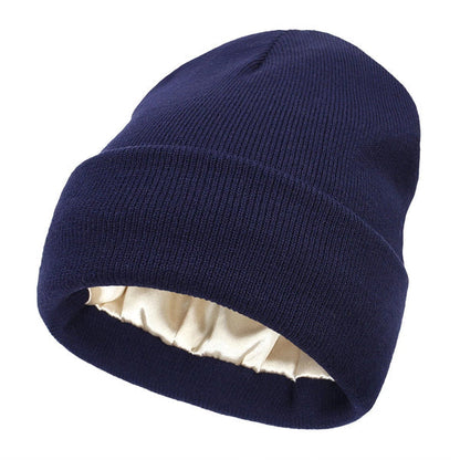 Wintermütze mit Umschlag und glattem Innenfutter für kalte Tage