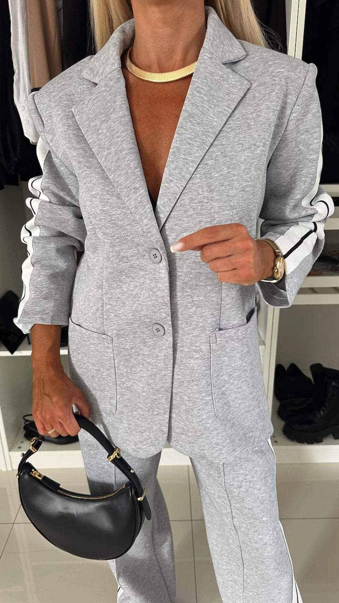 Eleganter Trainingsanzug mit Blazer – Stil trifft auf Komfort