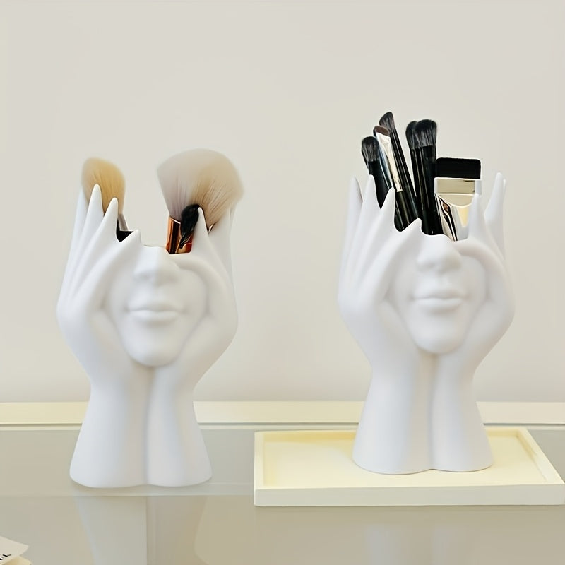 Kreativer Gesichts-Pinselhalter für Kosmetik und Stifte