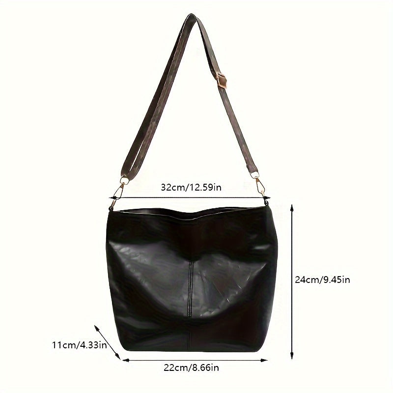 Široka geometrijska torba – Crossbody s velikim kapacitetom i retro štihom