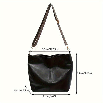 Široka geometrijska torba – Crossbody s velikim kapacitetom i retro štihom