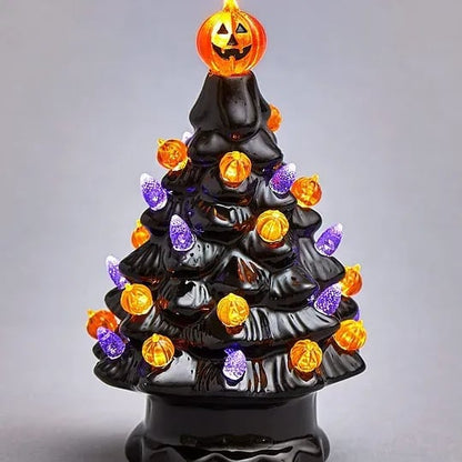 Beleuchteter Weihnachtsbaum als Nachtlicht
