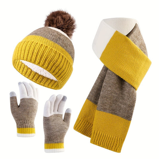 Trendy zimski set - Kapa, šal i rukavice za hladne dane