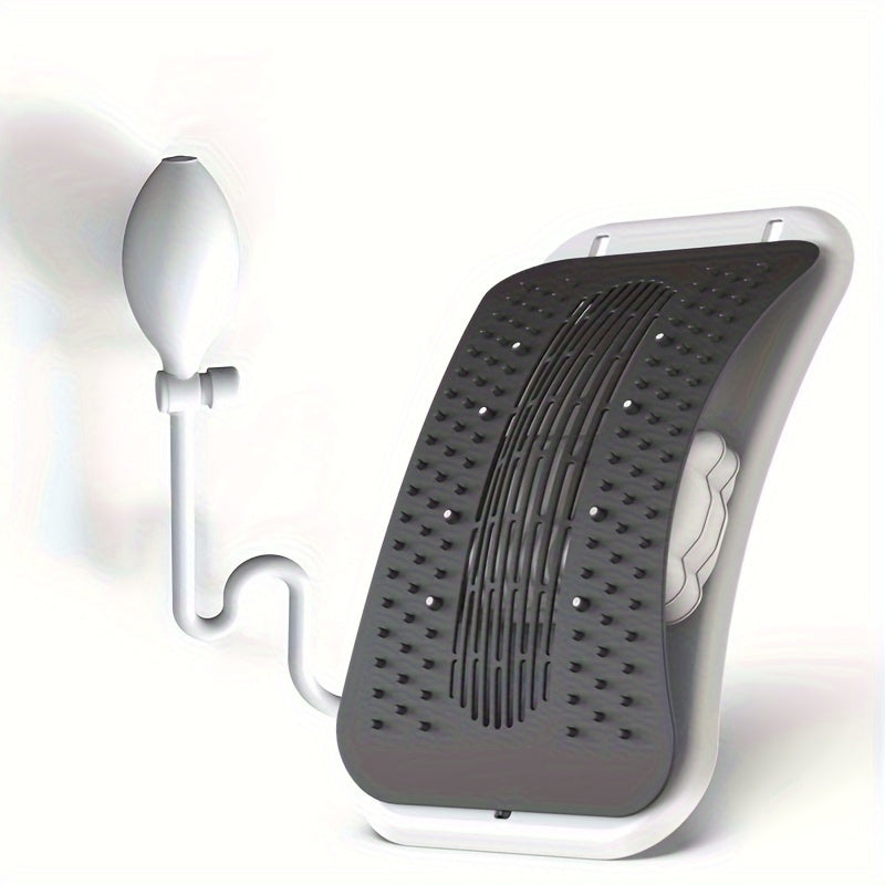 Suporte lombar RelaxBack com múltiplos níveis de ajuste para maior conforto e relaxamento.