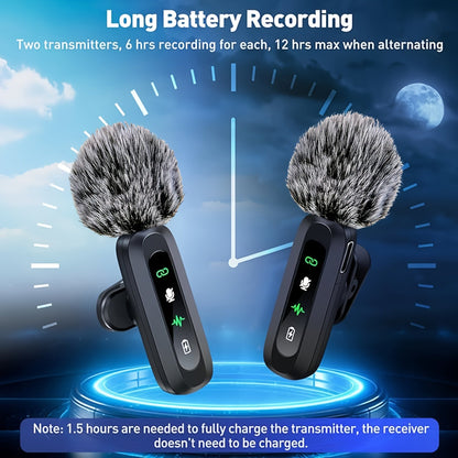 Micrófono de solapa inalámbrico SoundClip: para teléfonos inteligentes y tabletas