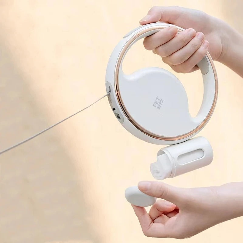 LED automatski povodac za psa – ergonomska drška i sigurnosno svjetlo