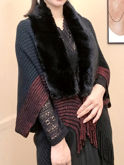 Eleganter Damen-Schal mit geometrischem Muster
