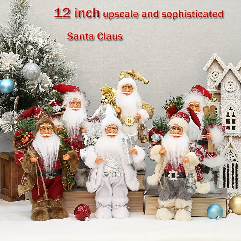 Weihnachtsmann-Figur als festliche Dekoration