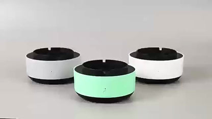 Cenicero inteligente con purificador de aire: eliminación eficaz de humo y olores con un diseño elegante.
