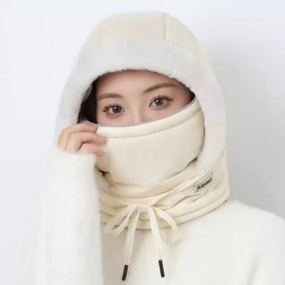 Gorro térmico de inverno com cobertura facial integrada