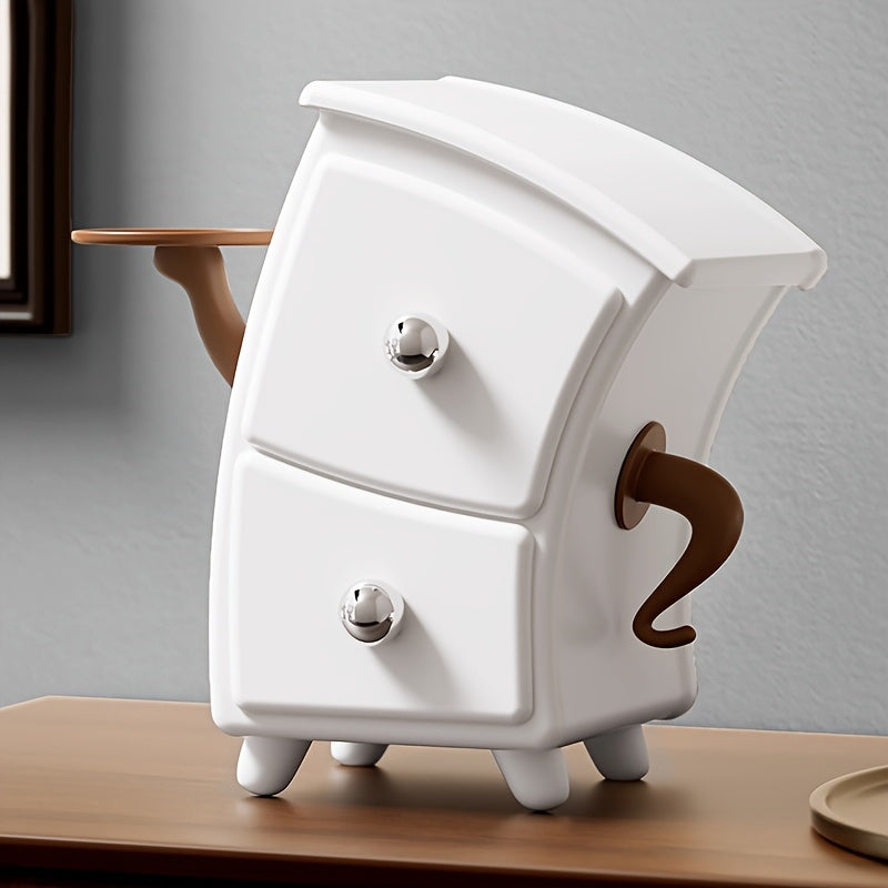 Cómoda de mesa criativa com duas gavetas