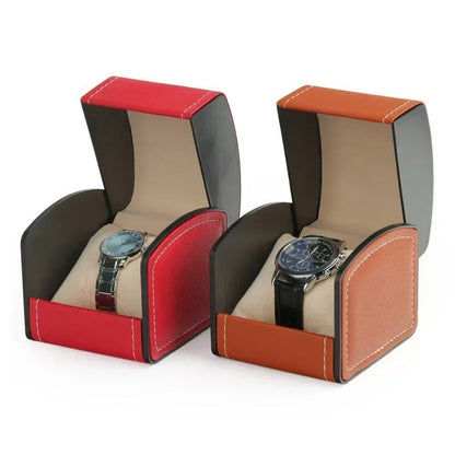 Elegante caja para relojes con almohadillas protectoras
