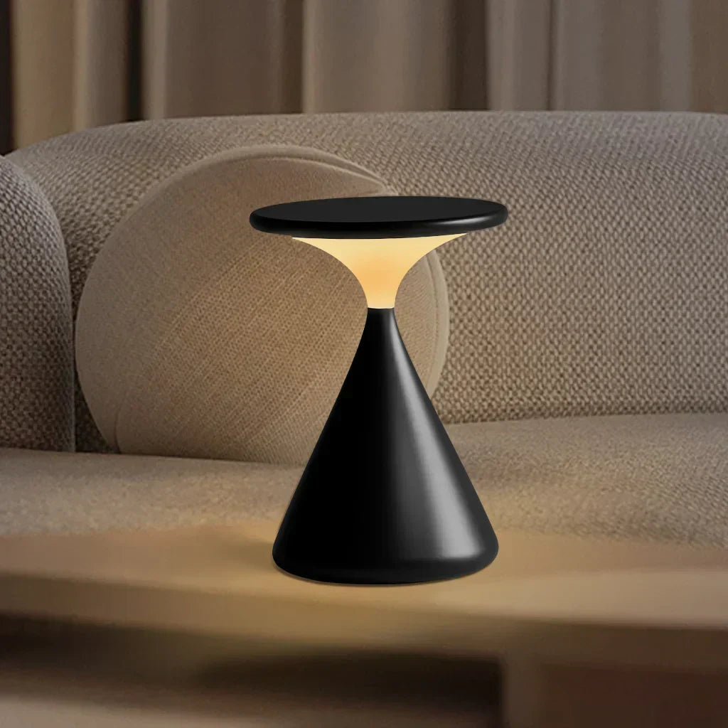 Aeron pješčani sat s prigušivim LED stolnim svjetlom – Elegantno i bežično