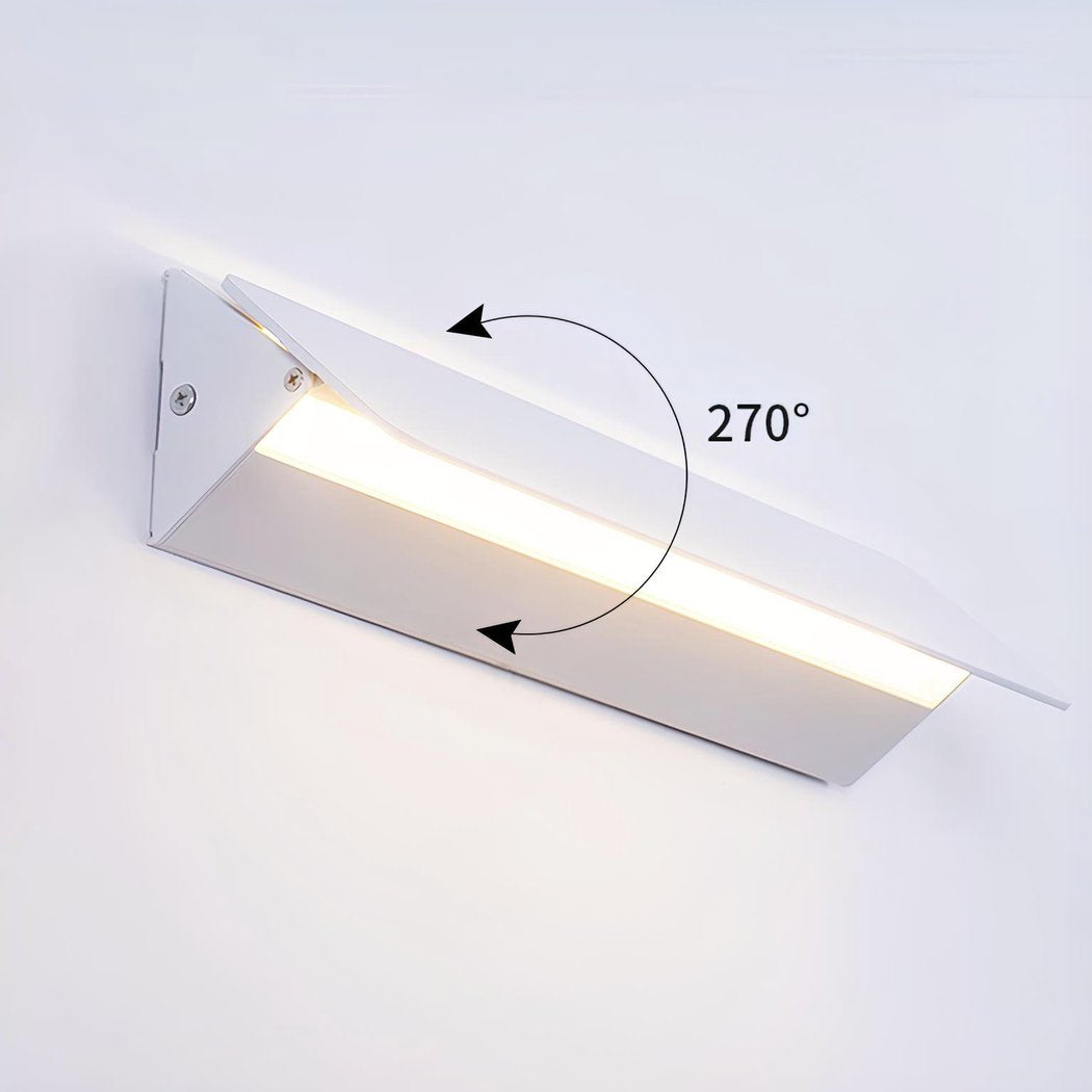 FlexiGlow Moderna bijela zidna lampa – Podesiva klapna za savršenu raspršenost svjetla
