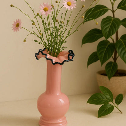 Jarra de vidro decorativa em estilo retro