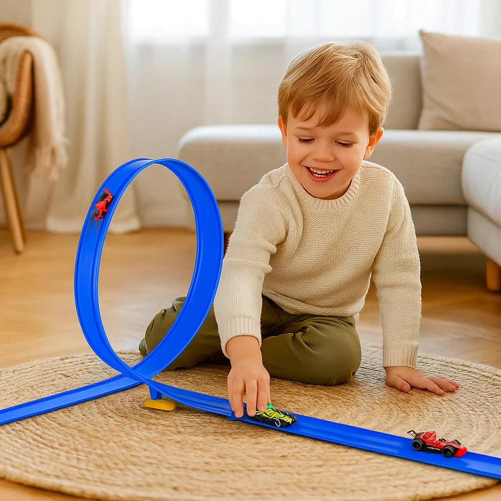 Pista flexível para crianças