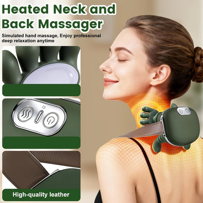 Masajeador eléctrico para cuello y hombros con función de calor