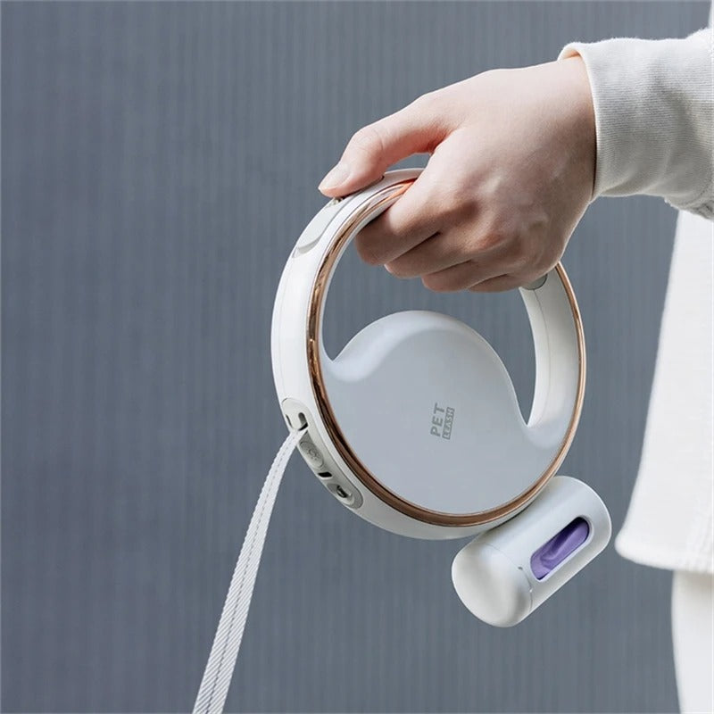 LED automatski povodac za psa – ergonomska drška i sigurnosno svjetlo