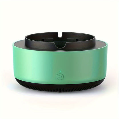 Cenicero inteligente con purificador de aire: eliminación eficaz de humo y olores con un diseño elegante.