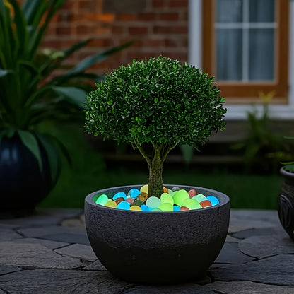 Pedras de jardim encantadoras e luminosas – atmosféricas e sustentáveis.