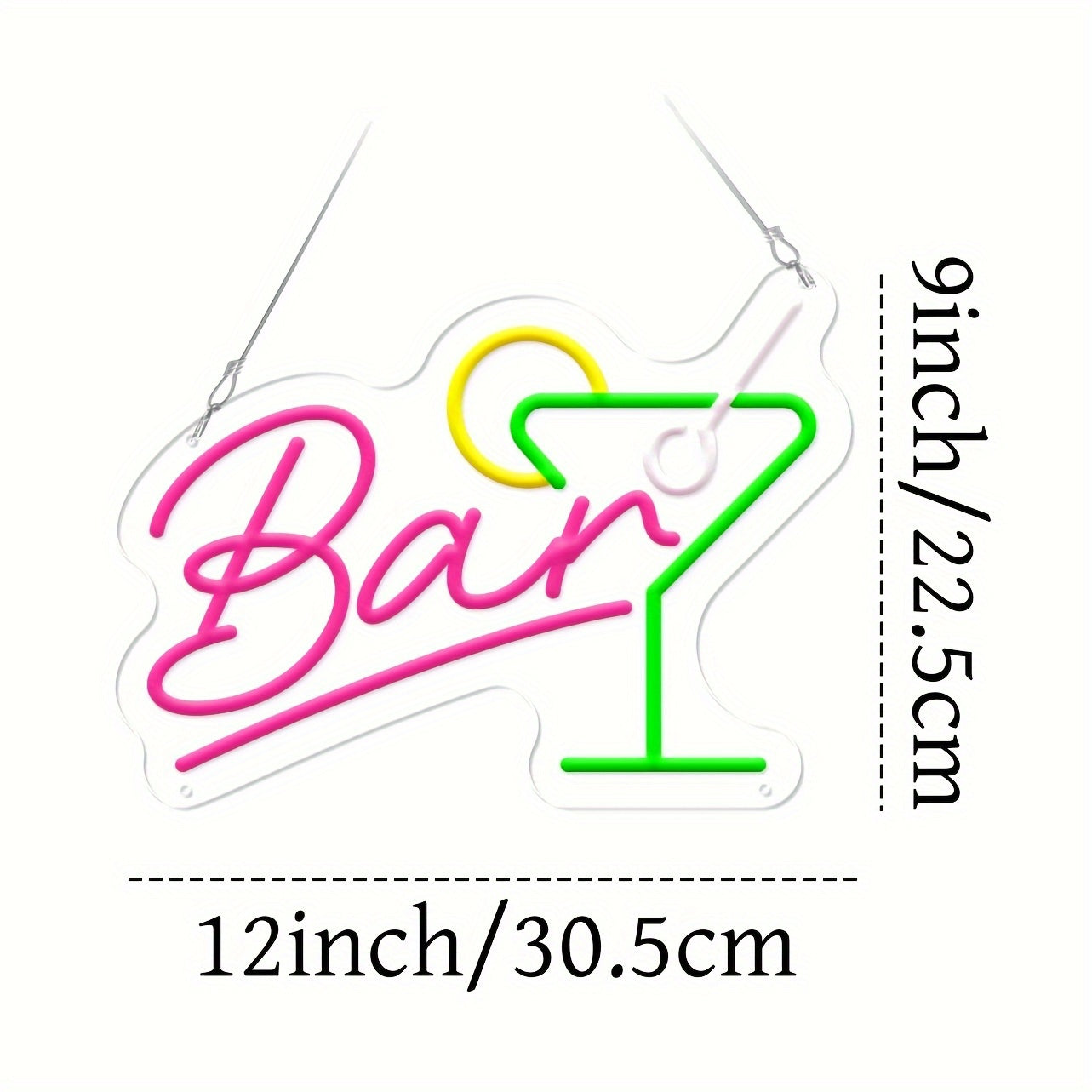 Prigušivi LED neonski bar znak – USB napajanje s prigušivačem