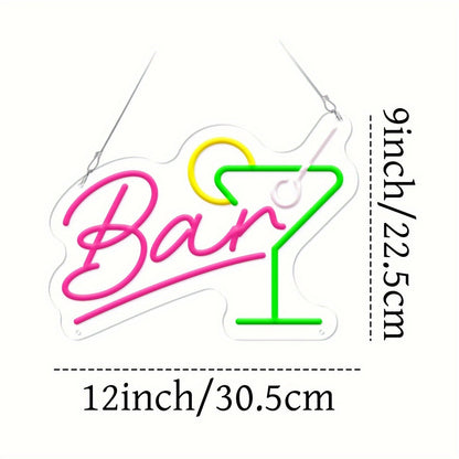 Prigušivi LED neonski bar znak – USB napajanje s prigušivačem