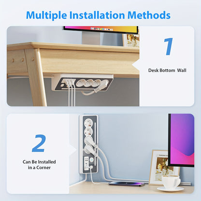 7-in-1 Mehrfachsteckdose mit USB-C Schnellladeanschlüssen