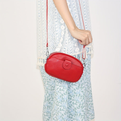 Vintage crossbody torba velikog kapaciteta – Prava koža s više pretinaca