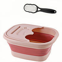 Pinker Fußbad+Fußschleifer